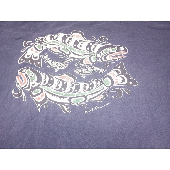 Mens T Shirt Northern Salmon Mark Henderson XL - Picture 3 of 11